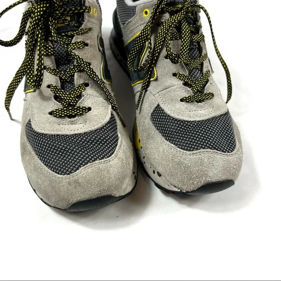 New Balance Mens ML574AT D Classic Running Gray Navy Yellow Sneaker Shoes 8.5 - Picture 6 of 14